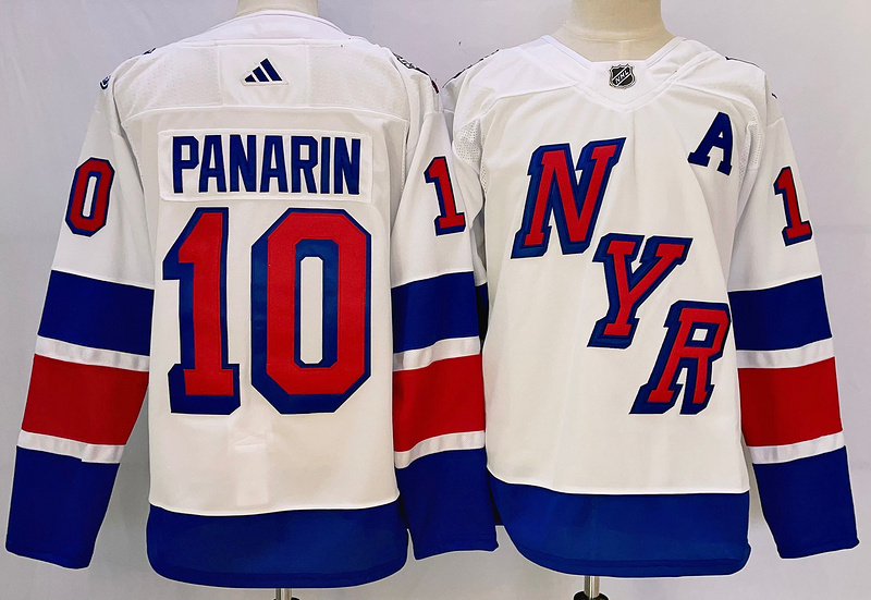 Men's New York Rangers Artemi Panarin #10 White jersey
